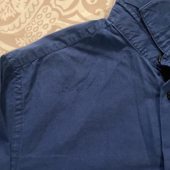 Calvin Klein Men’s Button Down • 14.5 Neck • Dark Blue • Gently Used - Picture 5 of 12